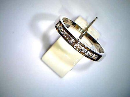 RING ZIRCONIA - 18kt Witgoud | COLLECTION VANSCHOENWINKEL