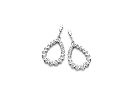 OORBEL AFHANGER ZIRCONIA - Naiomy (AG) Zilver