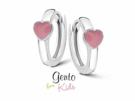 Oorbellen kinder afhanger - Gento Kids (AG) Silver | Gento silver jewels
