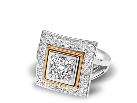 RING FLANDERS BRILJANT - 18kt Bicolor | The flanders collection