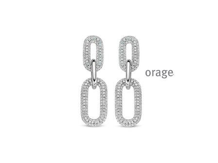 OORBEL AFHANGER ZIRCONIA - Orage Silver Jewellery | (Ag) Orage Zilver