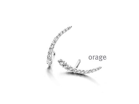 Oorbellen zirconia - Orage Silver Jewellery | (Ag) Orage Zilver