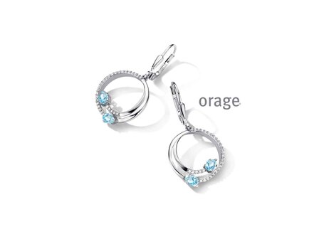 OORBEL AFHANGER ZIRCONIA - Orage Silver Jewellery | (Ag) Orage Zilver