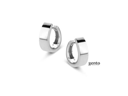 Oorbellen creolen - Gento (AG) Silver | Gento silver jewels