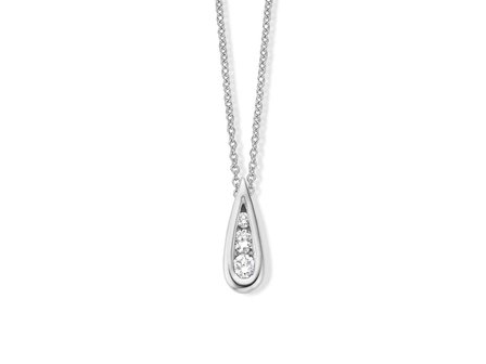 Hanger met Ketting - 18kt Witgoud | COLLECTION VANSCHOENWINKEL