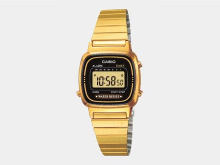 CASIO DAMES - Metal-Resin-Chrom&eacute;-messing