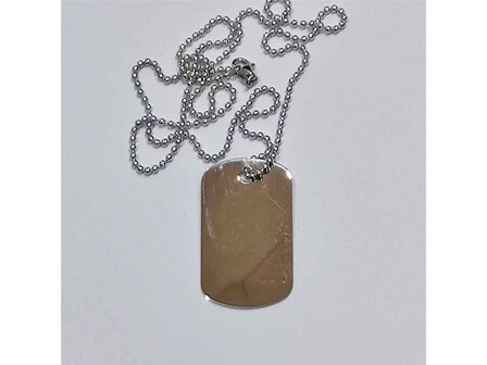 Hanger met Ketting - Zilver Gerhodineerd | (AG) Zilver Collection VS