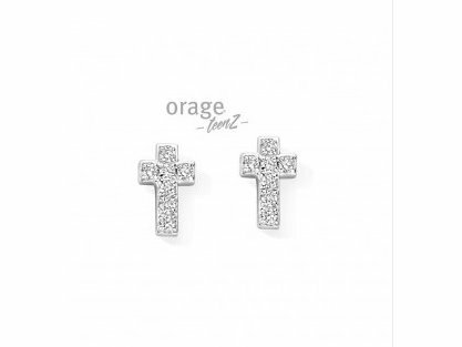 Oorbellen zirconia - Orage Silver Jewellery | (Ag) Orage Zilver