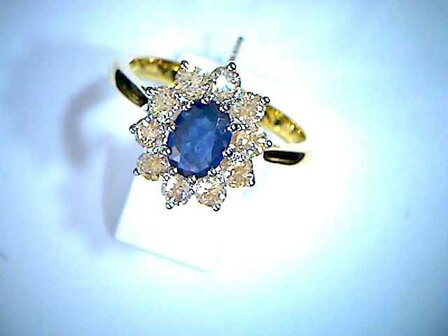 Ring kl.steen-Briljant - 18kt Bicolor | COLLECTION VANSCHOENWINKEL