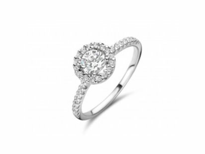 RING ZIRCONIA - 18kt Geelgoud | COLLECTION VANSCHOENWINKEL