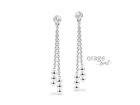 OORBEL AFHANGER ZIRCONIA - Orage Silver Jewellery | (Ag) Orage Zilver