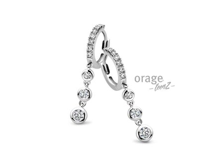 Oorbellen creolen - Orage Silver Jewellery | (Ag) Orage Zilver