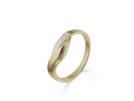 Ring briljant - 18kt Bicolor | COLLECTION VANSCHOENWINKEL