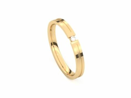 Tessina Trouwring - 18kt Geelgoud | Auro Design Ring