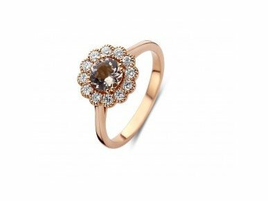 Ring kl.steen-Briljant - 18kt Witgoud | COLLECTION VANSCHOENWINKEL