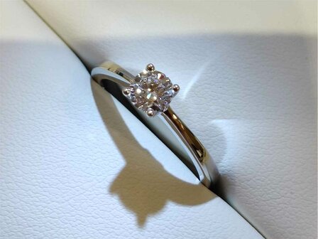Cultivated Diamond Solitaire - 18kt Witgoud | MY CREATION
