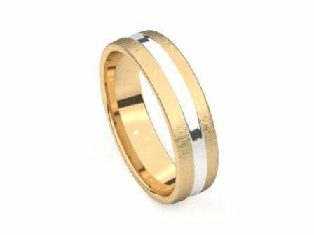 Aurodesign Trouwring - 18kt Bicolor | Auro Design Ring