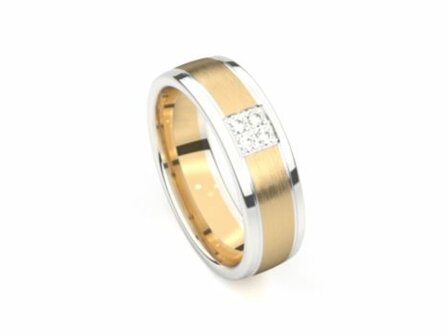 Aurodesign Trouwring - 18kt Bicolor | Auro Design Ring