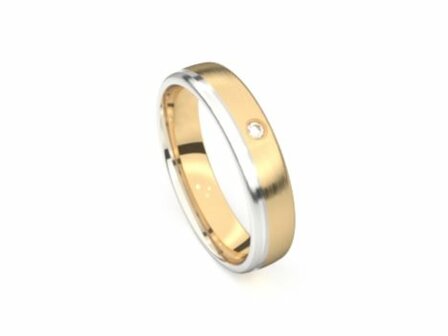 Aurodesign Trouwring - 18kt Bicolor | Auro Design Ring