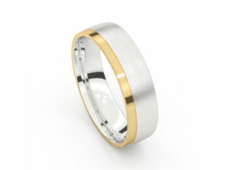 Aurodesign Trouwring - 18kt Bicolor | Auro Design Ring