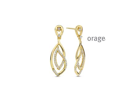 OORBEL AFHANGER ZIRCONIA - Orage Juwelen | (Ag) Orage Zilver