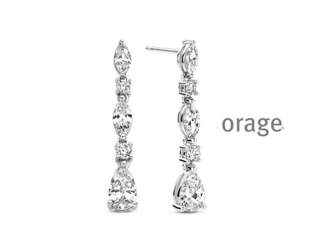 OORBEL AFHANGER ZIRCONIA - Orage Silver Jewellery | (Ag) Orage Zilver