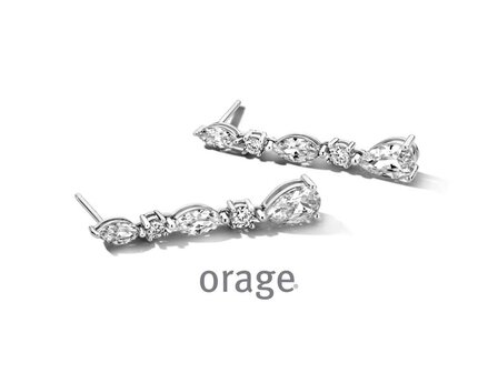 OORBEL AFHANGER ZIRCONIA - Orage Silver Jewellery | (Ag) Orage Zilver