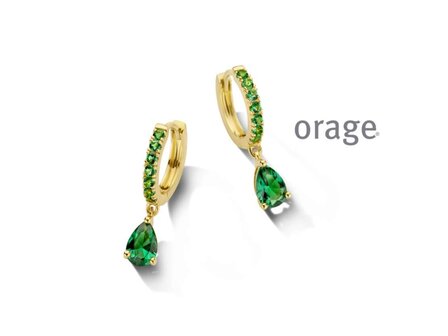 OORBEL AFHANGER ZIRCONIA - Orage Juwelen | (Ag) Orage Zilver