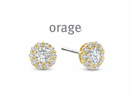 Oorbellen zirconia - Orage Juwelen | (Ag) Orage Zilver