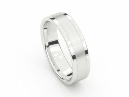 Aurodesign Trouwring - 18kt Witgoud | Auro Design Ring