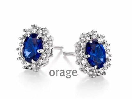 OORBEL ZILVER ZIRCONIA - Orage Silver Jewellery | (Ag) Orage Zilver