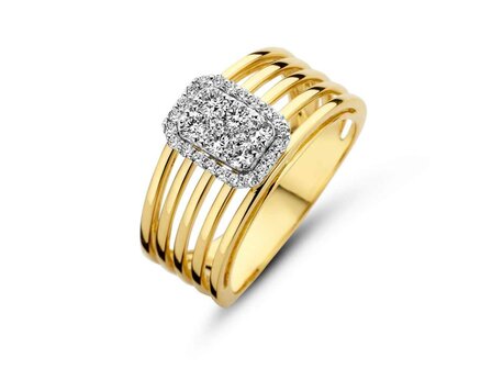 Ring entourage briljant - Davice 18kt Juwelen | DAVICE arte in oro