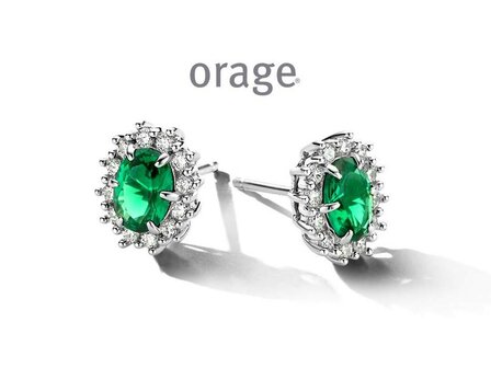 OORBEL ZILVER ZIRCONIA - Orage Silver Jewellery | (Ag) Orage Zilver