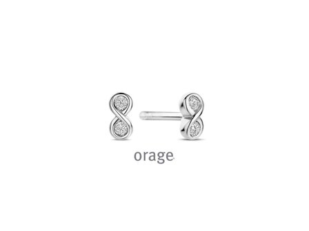 OORBEL ZILVER ZIRCONIA - Orage Silver Jewellery | (Ag) Orage Zilver