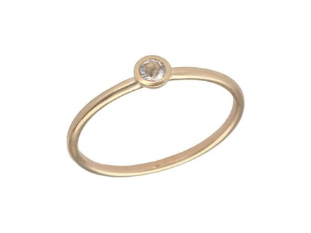 Birthstone Ring - 18kt Geelgoud | Swing 18k Jewels