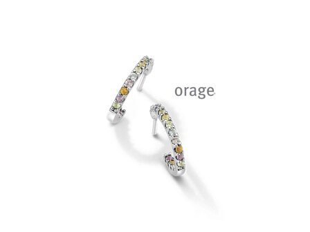 Oorbellen zirconia - Orage Silver Jewellery | (Ag) Orage Zilver