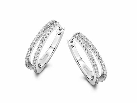 Oorbellen zirconia - Naiomy (AG) Zilver