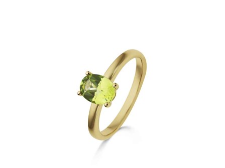 Ring kleursteen - 18kt Geelgoud | COLLECTION VANSCHOENWINKEL