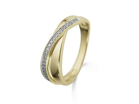 Ring briljant - 18kt Bicolor | COLLECTION VANSCHOENWINKEL