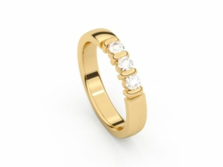 M&eacute;moire Trouwring - 18kt Geelgoud | M&eacute;moire Ring