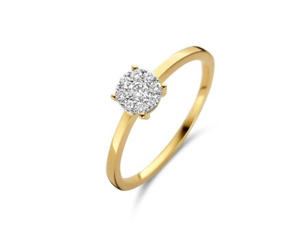 Ring Solitaire briljant - 18kt Bicolor | COLLECTION VANSCHOENWINKEL