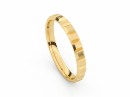 M&eacute;moire Trouwring - 18kt Geelgoud | Auro Design Ring