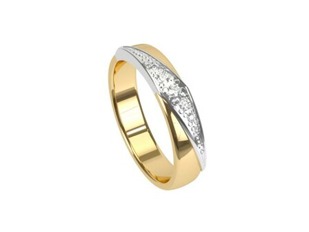 Aurodesign Trouwring - 18kt Bicolor | Auro Design Ring