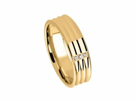 Aurodesign Trouwring - 18kt Geelgoud | Amici Ringen