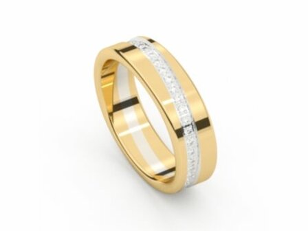 M&eacute;moire Trouwring - 18kt Geelgoud | M&eacute;moire Ring