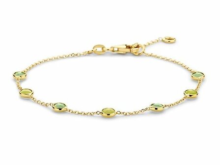 Armband met kleurstenen - 18kt Geelgoud | Swing 18k Jewels