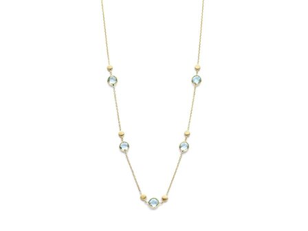 Ketting met Edelstenen - 18kt Geelgoud | COLLECTION VANSCHOENWINKEL