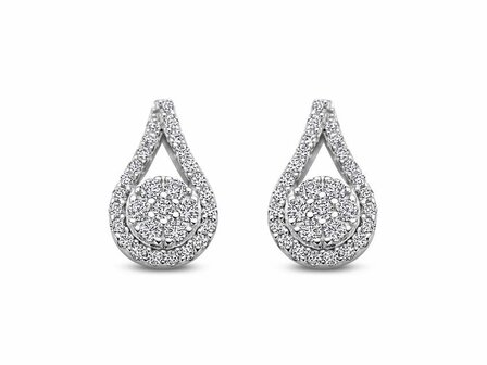 Oorbellen zirconia - Naiomy (AG) Zilver