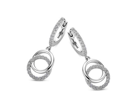 OORBEL AFHANGER ZIRCONIA - Naiomy (AG) Zilver