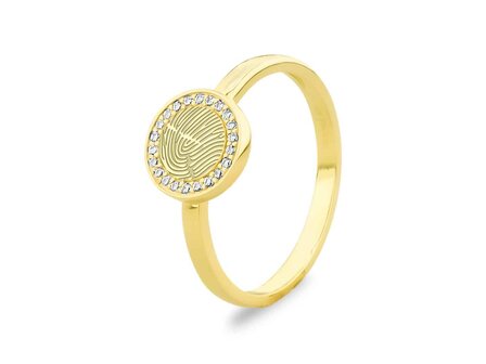 See You Ring - 18kt Geelgoud | (AG) Zilver Collection VS